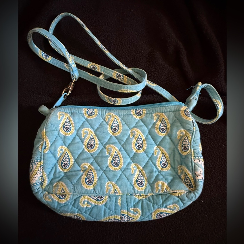 Vera Bradley Bermuda Blue (Retired) Amy' Convertible Mini Bag